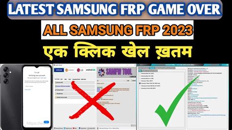 Samsung A14 5g Frp Unlock Android 13 Samsung Android 13 Frp Unlock One Click Youtube