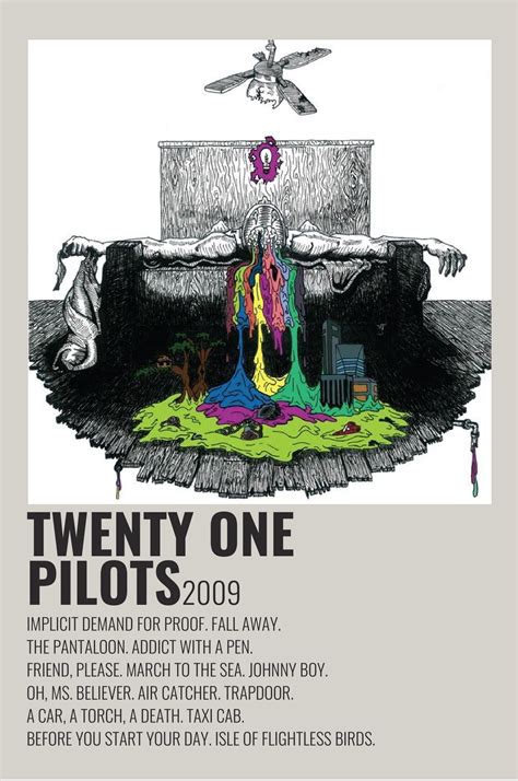 Twenty One Pilots By Twenty One Pilots Album Wall Art Music Poster