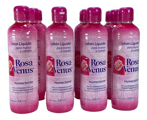 Jab N L Quido Rosa Venus Para Manos Cuerpo Botellas Ml Env O Gratis