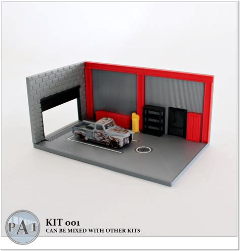 D Printed Garage Hot Wheels Scale Diorama Atelier Yuwa Ciao Jp