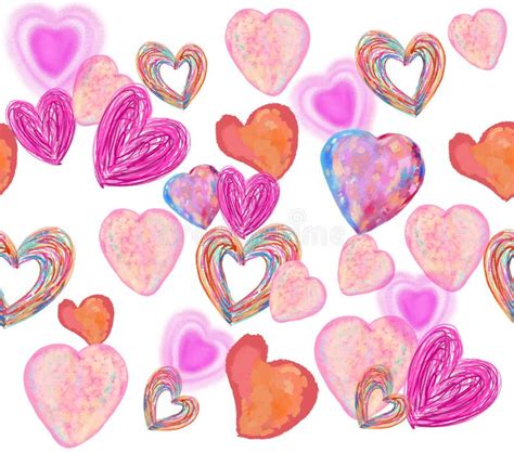 Heart pattern background stock illustration. Illustration of heart ...