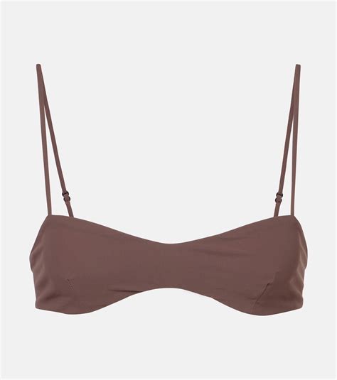 Evora Bikini Top In Brown Faithfull Mytheresa