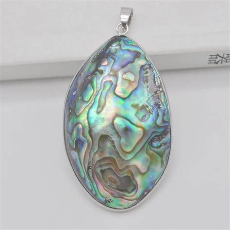 Natural New Zealand Abalone Shell Bead Pendant Jewelry S162 Pendants