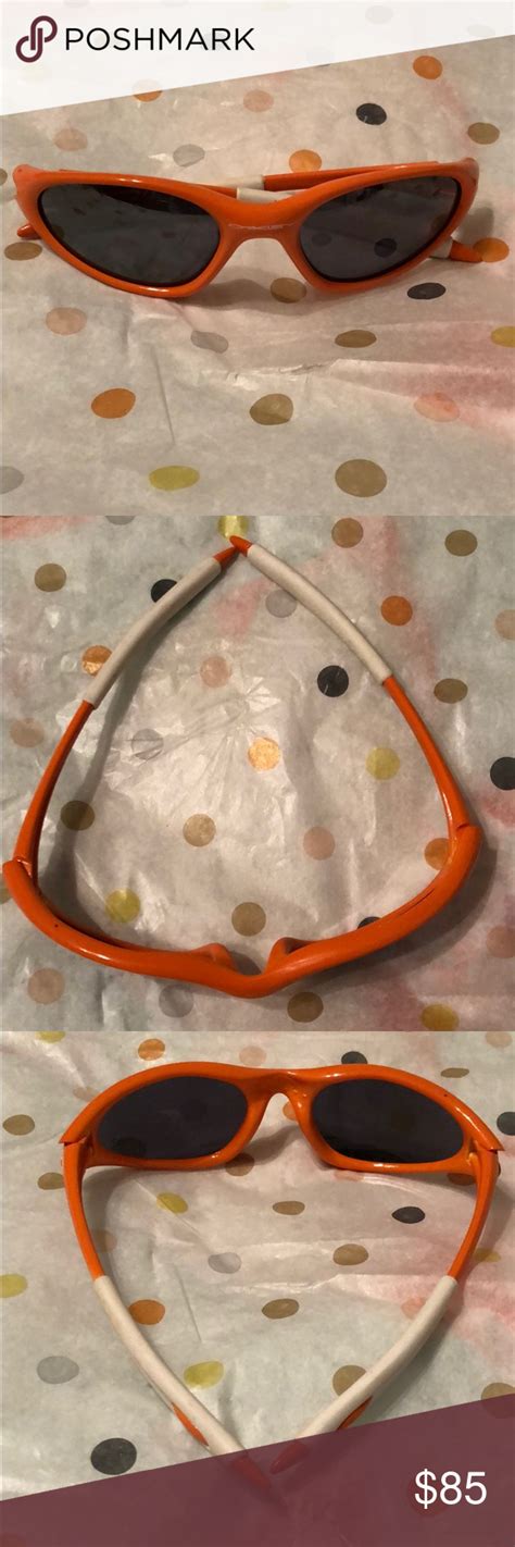 Retro Oakley Orange White Sunglasses