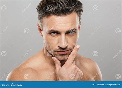 Handsome Mature Man Looking Camera Stock Image Image Of Health