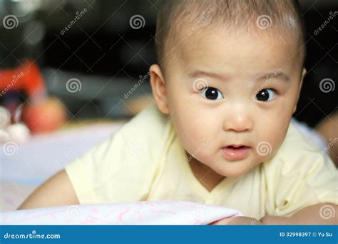 Chinese Cute Baby Boy Stock Image Image Of Happiness 32998397