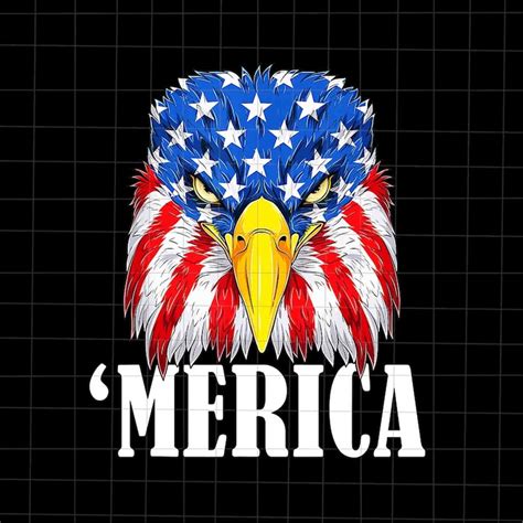 Merica Png Th Of July Png American Bald Eagle Mullet Png Inspire