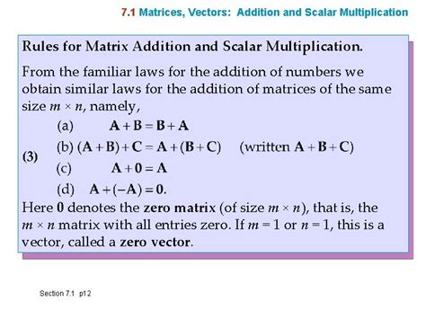 7 1 Matrices Vectors Addition And Scalar Multiplication