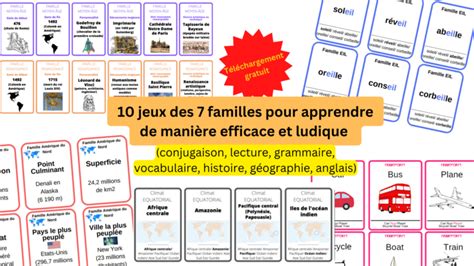 Jeux Des Familles Pour Apprendre De Mani Re Efficace Et Ludique