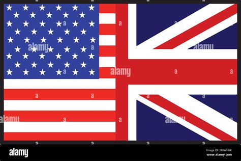 A flag that's half American and half British Stock Vector Image & Art ...