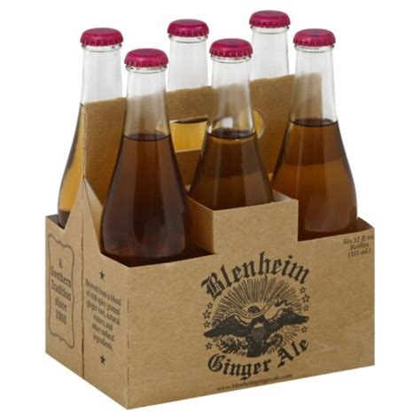 Blenheim Hot Red Cap Ginger Ale 6 Bottles 12 Fl Oz Harris Teeter