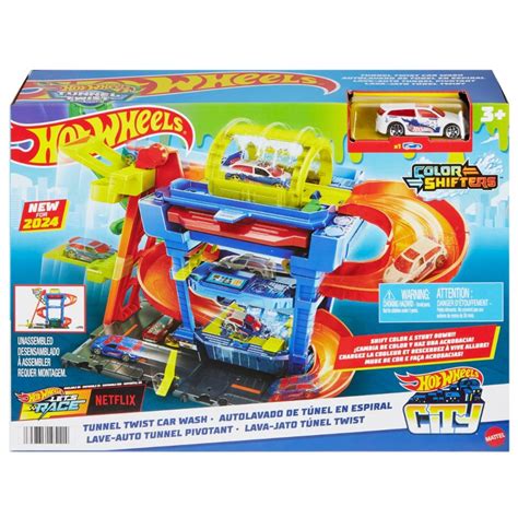 Spalatorie Auto Cu Circuit Si Tunel Hot Wheels HTN Noriel