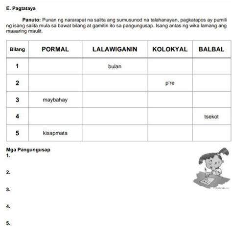 pormal lalawiganin kolokyal balbal brainlyph