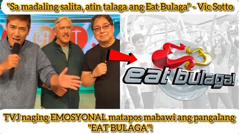 TVJ Naging Emosyonal Matapos MABAWI Na Sa Wakas Ang Pangalang EAT