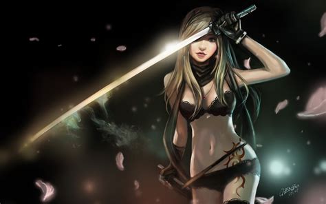 Wallpaper Anime Sword Mythology Darkness Screenshot Computer