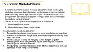 Implementasi Keterampilan Mengajar Dalam Pembelajaran Kelas Ppt