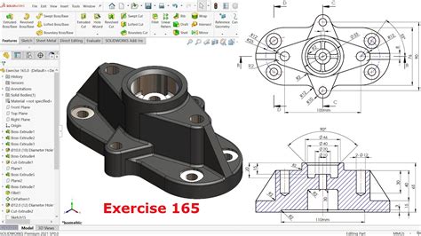 Solidworks Tutorial For Beginners Exercise 165 YouTube