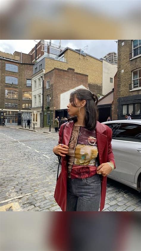 Red leather jacket outfit | Fashion inspo, Fashion outfits, Fashion ...