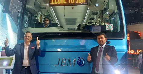 Jbm Launches New Electric Buses At Bharat Mobility Global Expo