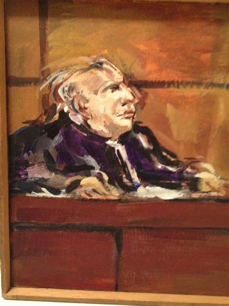 Rudolph Pen Modernist Lawyer Painting Oil On Canvas