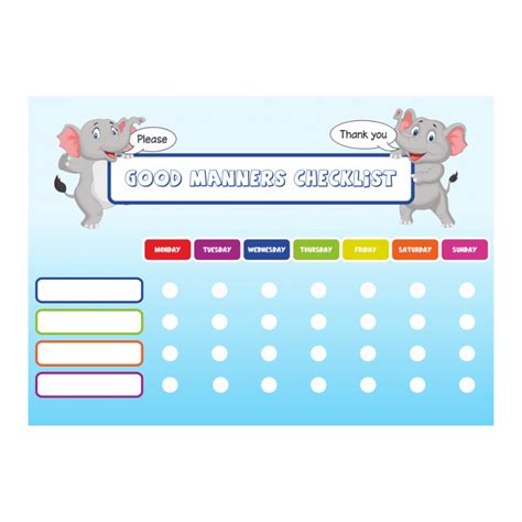 Good Manners Reward Charts