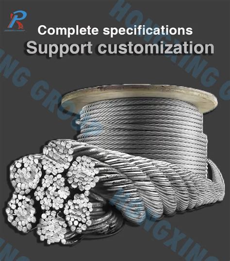 Galvanized Steel Wire Rope 6mm 1770 Mpa 7 19 Elevator Steel Wire Rope