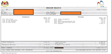 Template Payslip Contoh Slip Gaji Simple Contoh Slip Gaji Bulanan