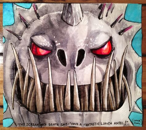 daily napkins screaming death dragon