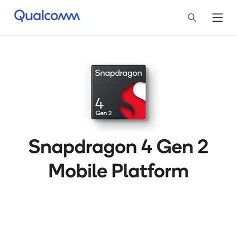 Snapdragon 4 Gen 2 Series First 4nm Chip Launched With Faster Ram And