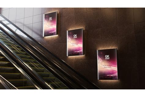 Escalator Advertising Mockup