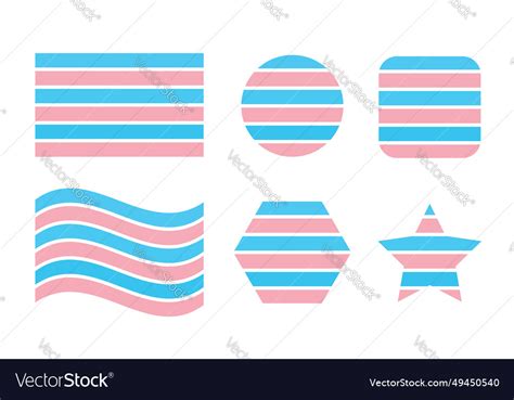 Transsexual Pride Flag Sexual Identity Royalty Free Vector