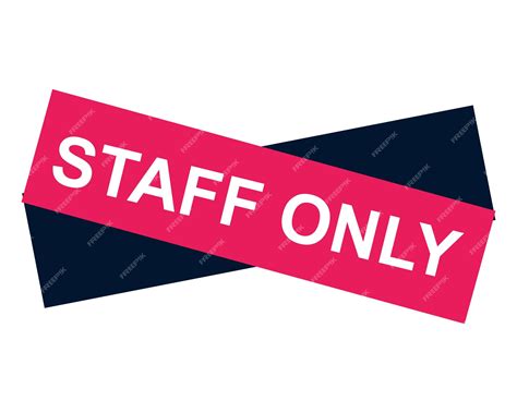 Premium Vector | Staff only web button for business awareness