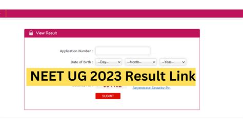 Neet Ug 2023 Result Link