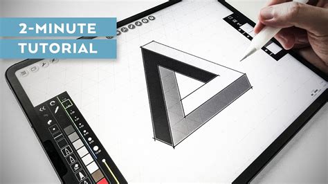 How To Draw The Impossible Triangle [tutorial] Youtube