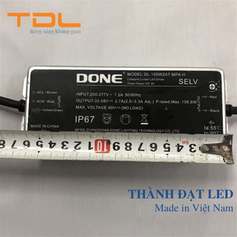 Nguồn Driver Done 150w DPL DL 150W4A0 MPA H TDL Lighting