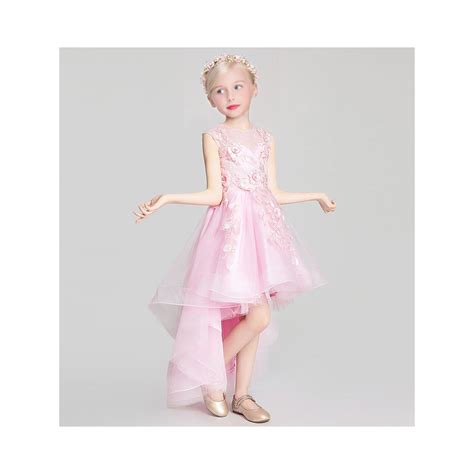 Robe Rose De C R Monie Fille Demoiselle D Honneur Partylook