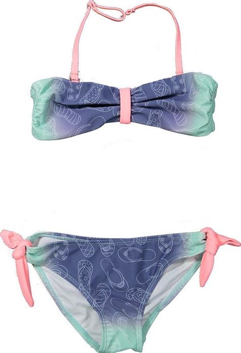 Dj Dutchjeans Meisjes Bikini Mint Green Aop Maat Bol