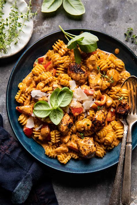 Lighter Creamy Cajun Chicken Pasta. - Half Baked Harvest