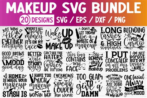 Makeup Svg Bundle 20 Design Vol 01 Graphic By Sukumarbd4 · Creative Fabrica