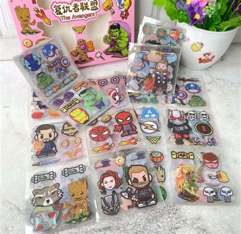 PREORDER Mainan Anak Sticker Box The Avengers Isi 100 Lembar Toys