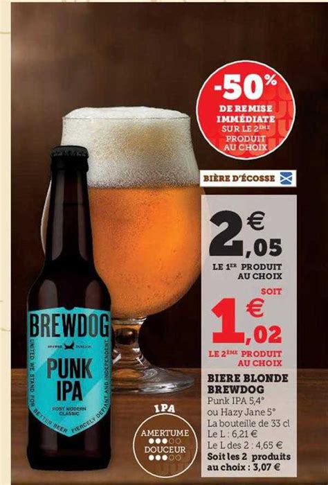 Promo Bière Blonde Brewdog chez U Express iCatalogue fr
