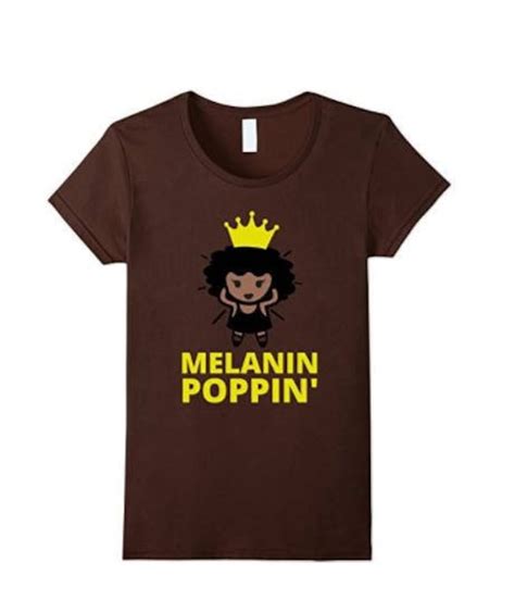 Womens Melanin Poppin Shirt Queen African American Pride