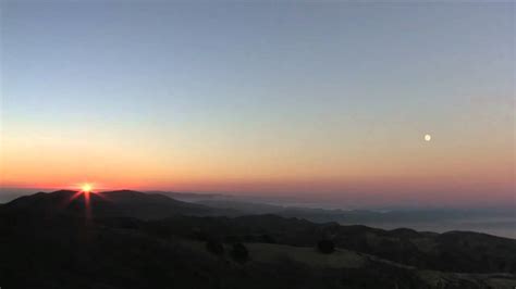 Sunset And Moonrise At Santa Rosampg Youtube