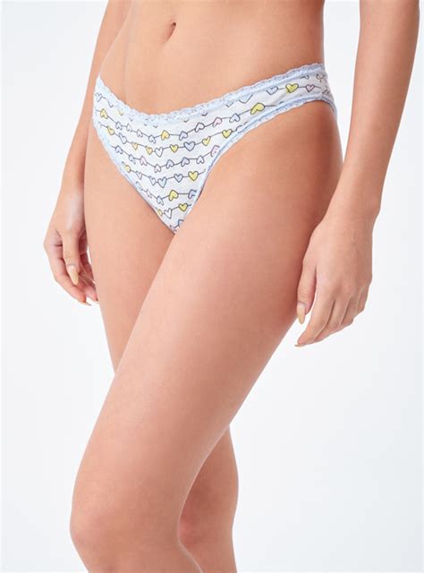 Ripley CALZÓN ALGODÓN MUJER INDEX GRIS CORAZONES BIKINI