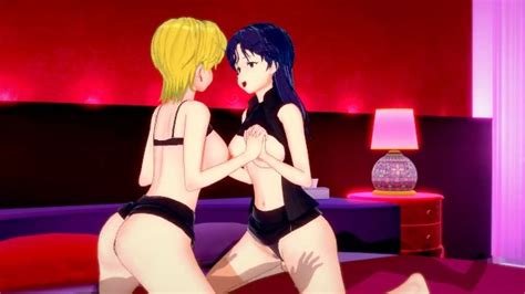 Evangelion Misato And Ritsuko Threesome 3d Hentai Pornhub