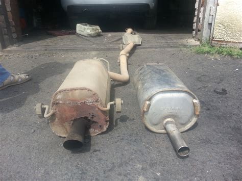 Замена банки глушителя — Subaru Forester (SG), 2,5 л., 2006 года ...