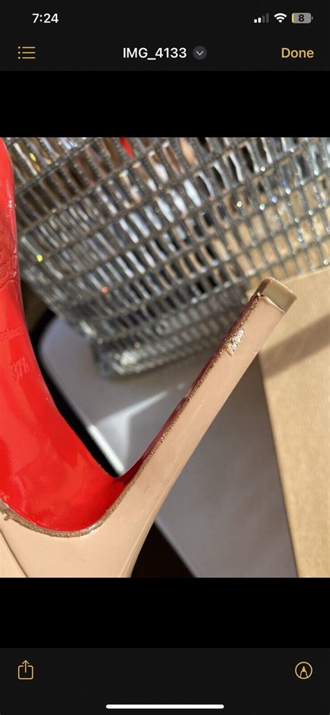Christian Louboutin Pigalle Nude Patent Leather S Gem
