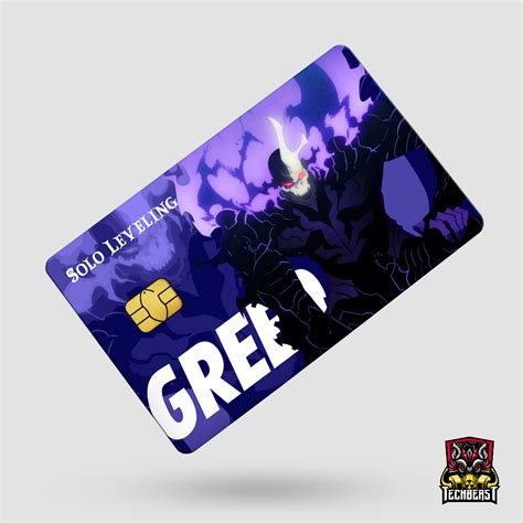 M Solo Leveling Anime Atm Debit Credit Beep Card Skin Vinyl Sticker