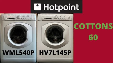 Wash Race Hotpoint Wml540p V Hotpoint Hv7l1451p Cotton 60 Youtube