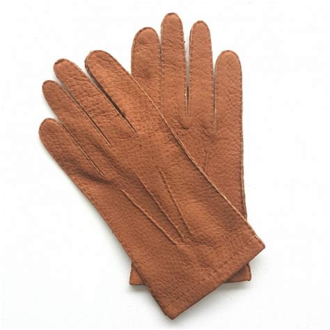 Gants en Cuir de Pécari Cork Joseph Doublure Alpaga